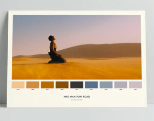 Movie Color Palette Poster gift for Aspiring Filmmakers