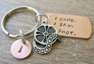 I Came. I Saw. I Shot. Keychain Gifts for Documentary Filmmakers