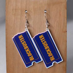 Vintage Blockbuster Earrings